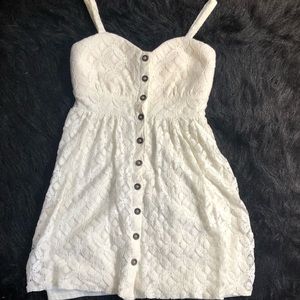 White/cream laced dress